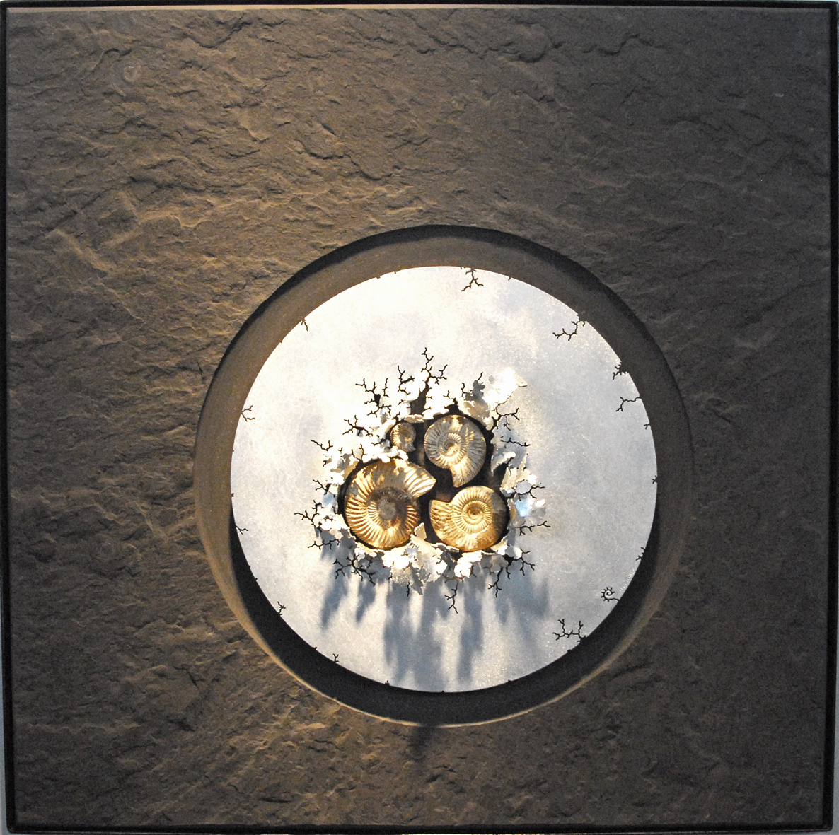 Wall sculpture - Fossil art